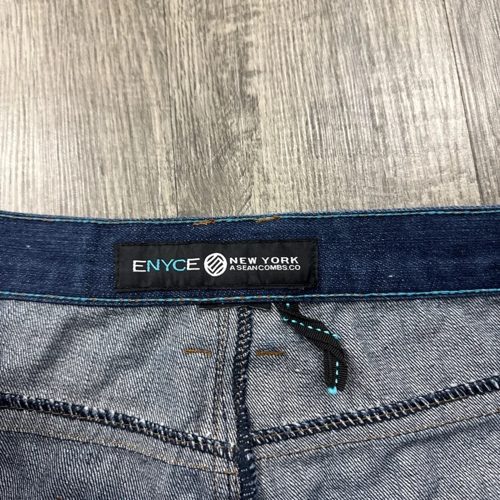 Vtg Enyce Jeans Baggy Loose Fit Hip Hop Y2K Skater Embroidered